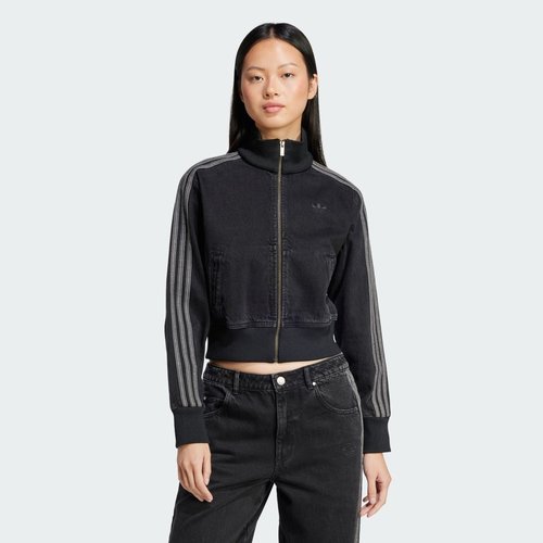 adidas Adicolor Denim Track Top - True Black Denim - JD3110