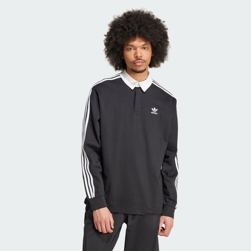 adidas Adicolor Rugby Polo Shirt - Black - IZ4806
