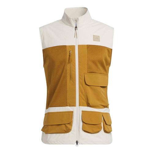 adidas Adicross Full-Zip Golf Vest - Beige - HS5611