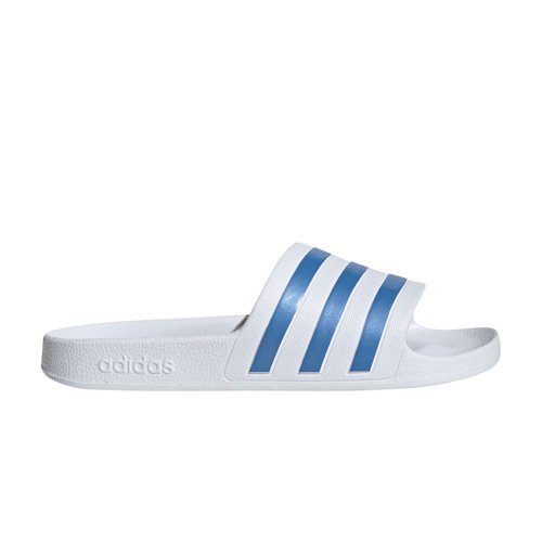 adidas Adilette Aqua Slide - Cloud White/Blue Fusion Met/Cloud White - HP6295