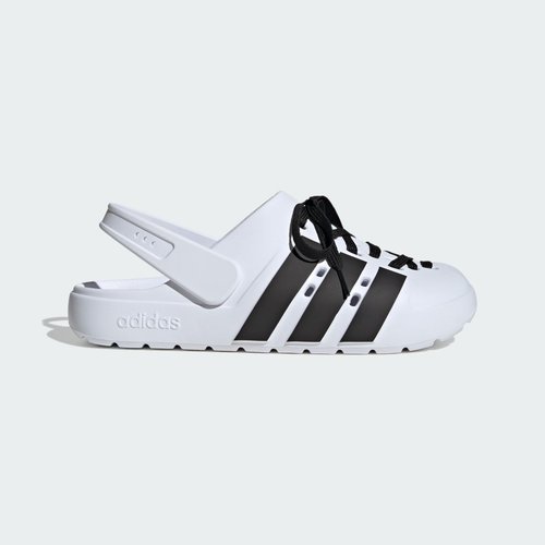 adidas Adilette Clog 2.0 - Cloud White/Core Black/Gold Metallic - JR4027