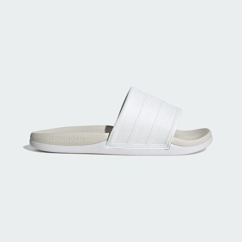 adidas Adilette Comfort 2.0 Slides - Cloud White/Cloud White/Crystal White - HQ2496
