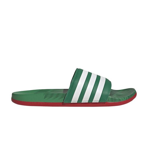 adidas Adilette Comfort Slide - Vivid Green/Cloud White/Scarlet - GX7221