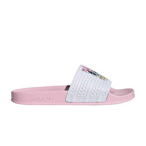 adidas Adilette Slide 'You're Here For A Reason Pink' - Clear Pink/Cloud White/Cloud White - HR0092