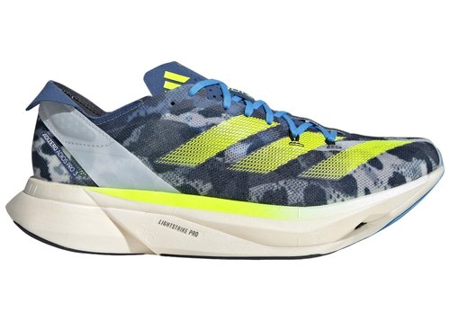 adidas Adizero Adios Pro 3 - Crystal White/Lucid Lemon/Blue Burst - IG6441