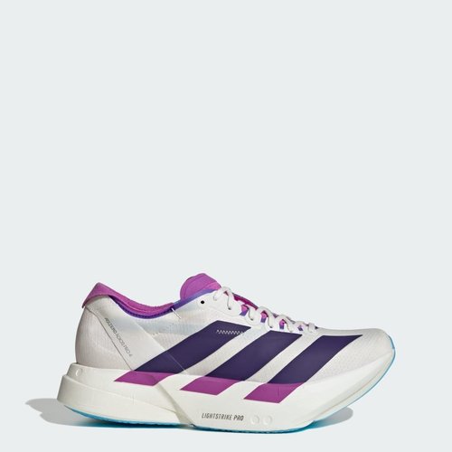 adidas Adizero Adios Pro 4 - Core White/Collegiate Purple/Semi Blue Burst - JP6397