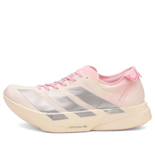 adidas Adizero Adios Pro 4 Tokyo Marathon Cherry Blossom - Core White/Silver Metallic/Clear Pink - JQ4446