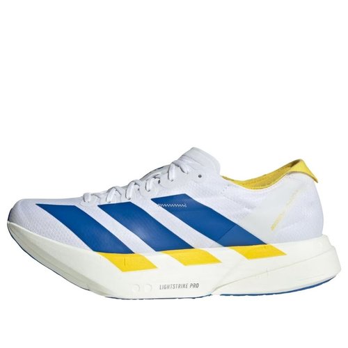 adidas Adizero Adios Pro 4 - Cloud White/Blue/Yellow - KI9388