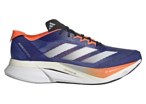 adidas Adizero Boston 12 - Lucid Blue/Cloud White/Impact Orange - JI4475