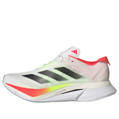 adidas Adizero Boston 12 - Cloud White/Core Black/Lucid Red - JQ2554