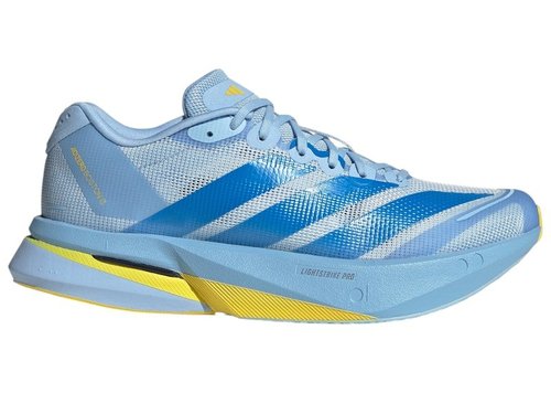 adidas Adizero Boston 13 - Glow Blue/Lucid Ray Blue/Yellow - KK4241