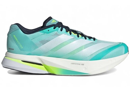 adidas Adizero Boston 13 - Flash Aqua/Cloud White/Lucid Lemon - JS4945