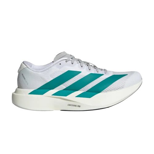 adidas Adizero Evo SL | Size 8 - Cloud White/Pure Teal/Grey Two - JS4451