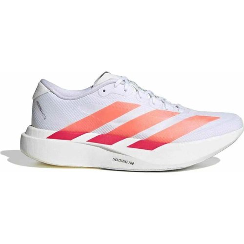 adidas Adizero Evo SL White Red - Footwear White/Lucid Orange/Lucid Red - JR2022