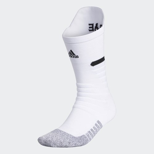 adidas Adizero Football Cushioned Crew Socks 'White' EW0767 Solesense