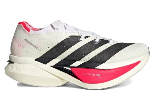 adidas Adizero Prime X 3.0 Strung - Cloud White/Core Black/Lucid Red - JR2597