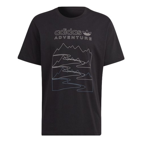 adidas Adventure Mountain Front T-shirt - Black - HK5007