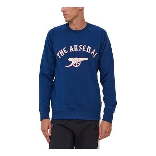 adidas Afc Gra Cr Swt Arsenal Soccer/Football Sports Printing Round Neck Pullover Blue - GR4217