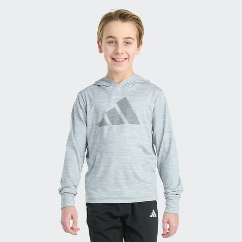 adidas Long Sleeve All Sport Polyester Pullover Hoodie - Halo Silver - JK8480