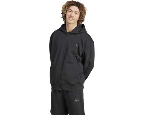 adidas ALL SZN Fleece Full-Zip Hoodie - Black - IX1249