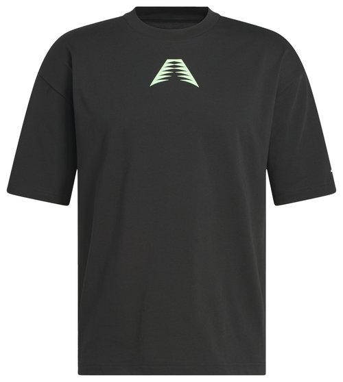 adidas Anthony Edwards Believe That Tee - Black/Lime Burst - JZ1147