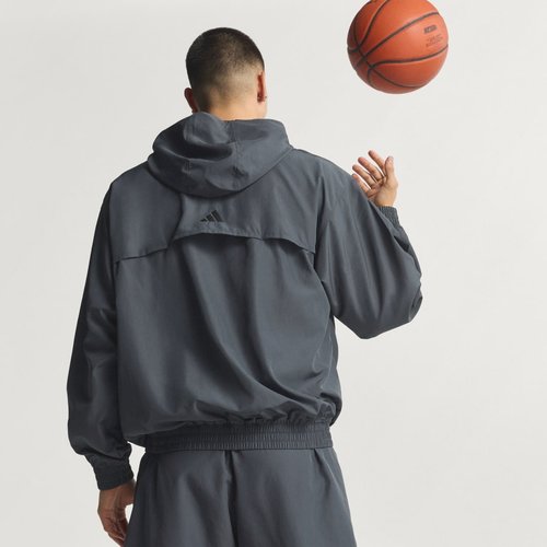 adidas Anthony Edwards Anorak Pullover - Carbon - KC1611