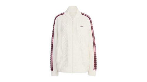 adidas Archive Cutline Knit Track Top - Off White - KS7804