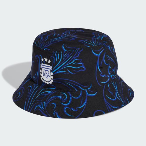 adidas Argentina 26 Bucket Hat - Black/Lucid Blue/White - KE1382