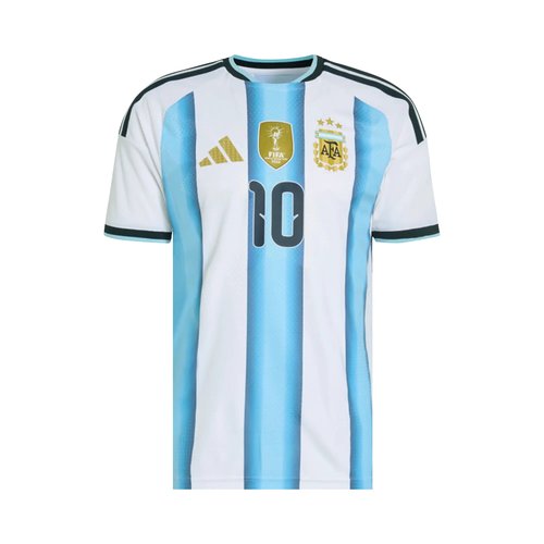 adidas Argentina 26 Home Messi Authentic Jersey - White/Icey Blue/Light Blue - KH3934