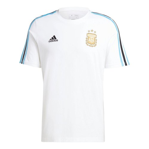 adidas Argentina DNA 3-Stripes Football T-shirt Asia Sizing - White - IU2142