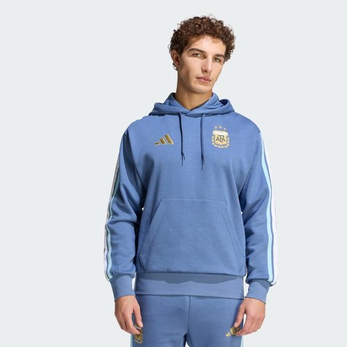 adidas Argentina DNA Fleece Hoodie - Crew Blue - JZ6291