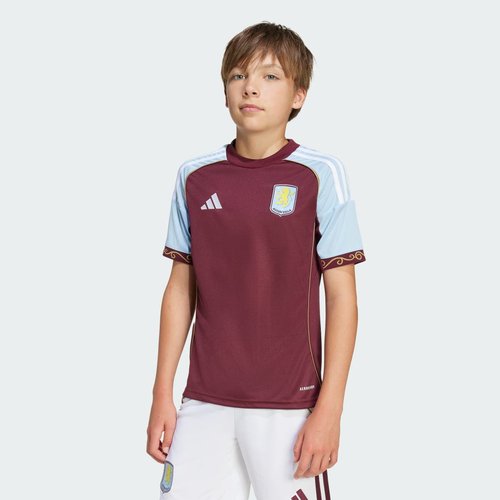 adidas Aston Villa FC 25/26 Home Jersey - Maroon/Glow Blue - JN8059