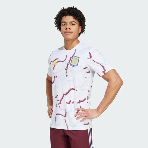 adidas Aston Villa FC 25/26 Pre-Match Jersey - White - JN8112