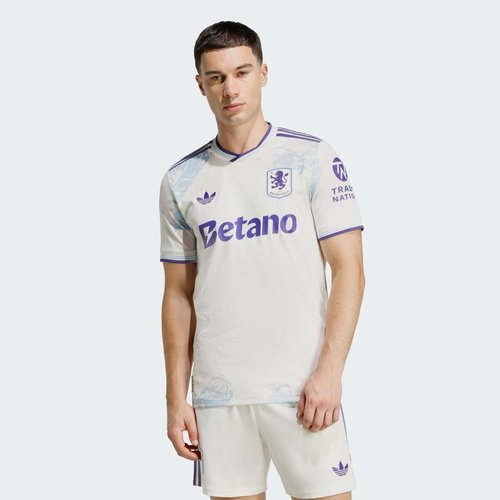 adidas Aston Villa FC 25/26 Third Authentic Jersey - Off White/Energy Ink - KA0861