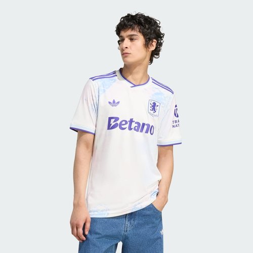 adidas Aston Villa FC 25/26 Third Jersey - Off White/Energy Ink - KA0859