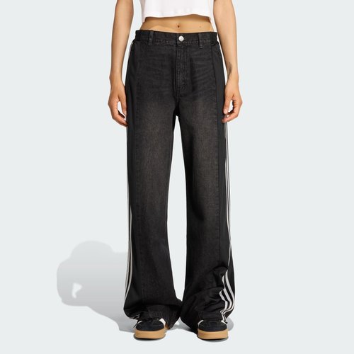 adidas Athletic Dept Denim Firebird Pants - Black - KF2319