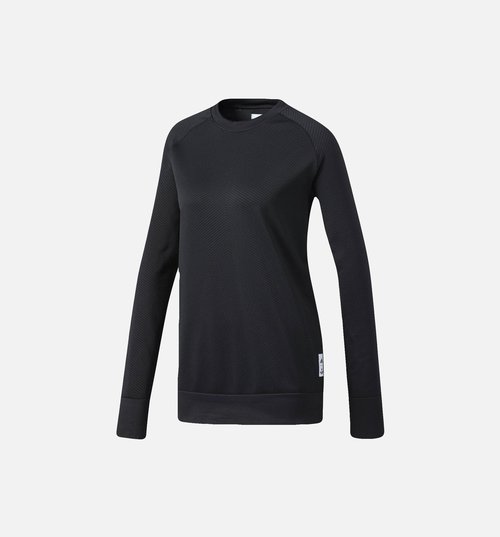 adidas Athletics X Reigning Champ Primeknit Crew Sweatshirt - Black - B45311