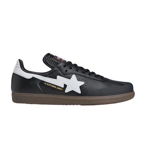 adidas BAPE x Samba - Black/White/Gum - JR9246