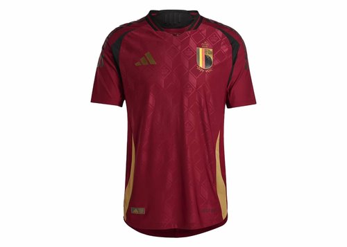 adidas Belgium 2024 Home Authentic Jersey - Team Coll Burgundy 2 - IM8440