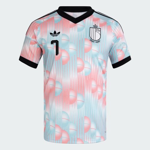 adidas Belgium 26 Away De Bruyne Jersey - Frozen Blue/Black/Soccr-Bg2 - KZ0880