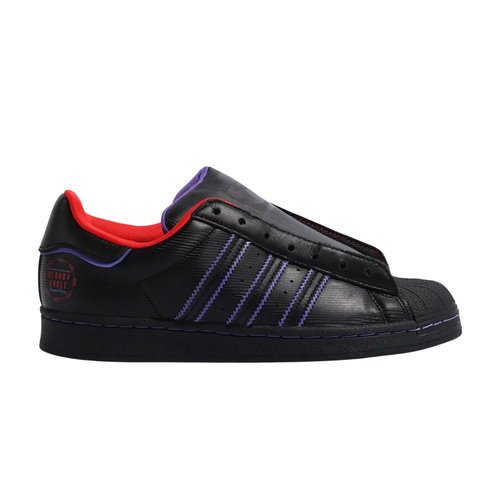BLOODY ANGLE x adidas Superstar Laceless - Black/Purple/Red - FZ6568