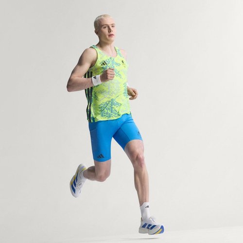 adidas Boston Marathon 2026 Adizero Running Short Legging - Lucid Ray Blue - KE8266