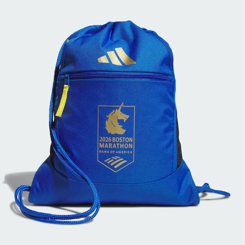 adidas BAA 2026 Stadium Sackpack - Blue/Metallic Gold/Yellow - KL1889