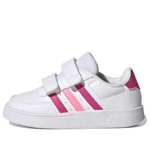 adidas Breaknet Lifestyle Court Two-Strap Hook-and-Loop - White/Pink - HP8973