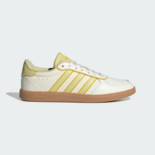 adidas Breaknet Sleek | Cream | Size 6 - Off White/Powder Yellow/Utility Yellow - JH6878