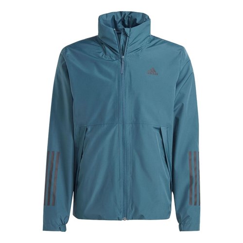 adidas BSC 3-Stripes Rain.Rdy Jacket - Teal - IK0507