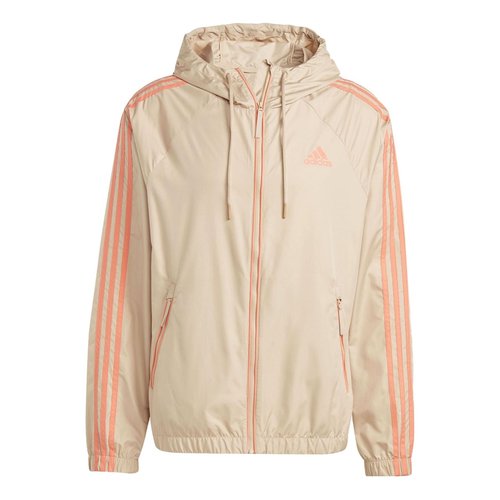 adidas Bsc 3-Stripes Rain.Rdy Jackets - Beige/Pink - HM2267