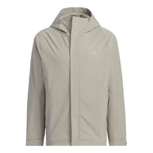 adidas Business Casual Parka Fleece - Silver Pebble - IZ1591