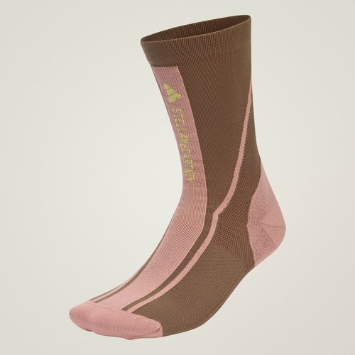 adidas by Stella McCartney Crew Socks - Brown Moss/Light Rosewood/Brown Moss - JZ8024
