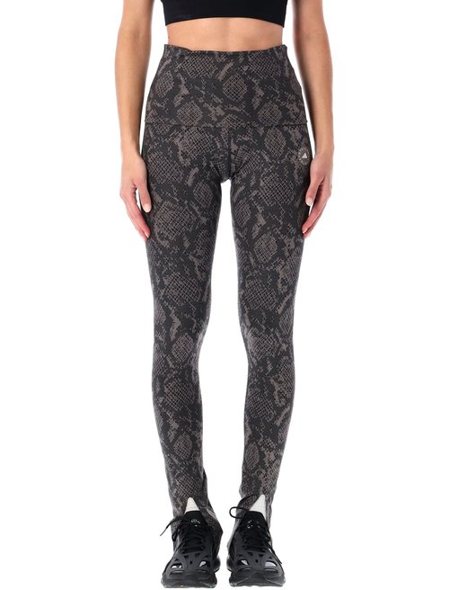 adidas By Stella Mccartney Python Print Rolltop Leggings - JW4575CHARCOAL